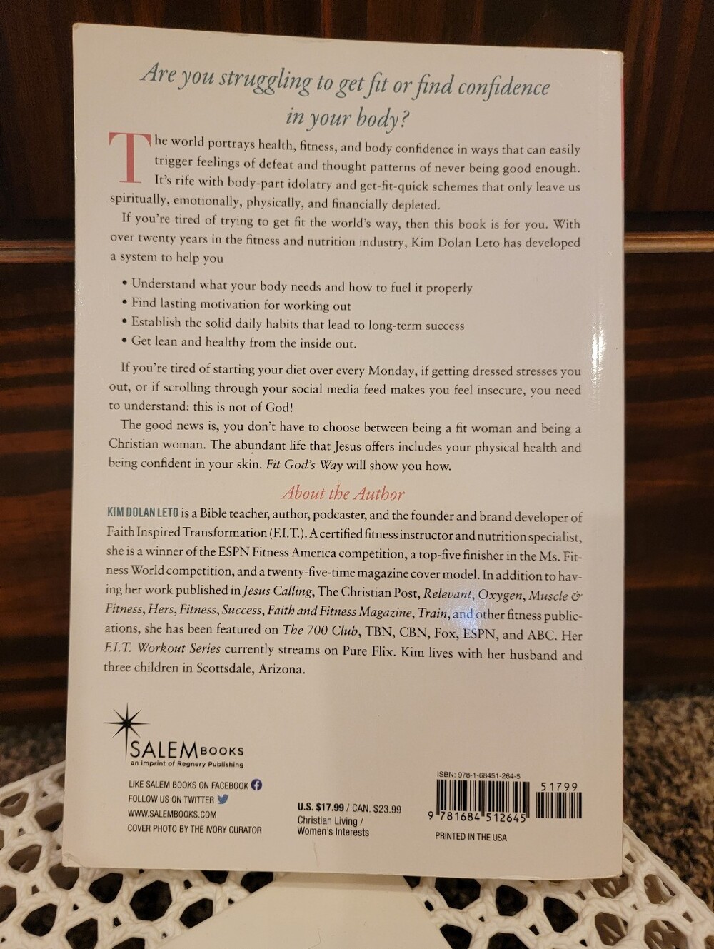 Fit God's Way Book by Kim Dolan Leto - Picture 3 of 6
